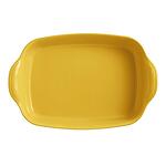 EMILE HENRY Керамична тава "LARGE RECTANGULAR OVEN DISH" - 42х28 см - цвят жълт