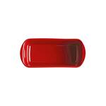 EMILE HENRY Керамична правоъгълна форма за печене "SMALL LOAF DISH" - 24 х 11  - цвят червен
