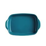 EMILE HENRY Керамична тава "RECTANGULAR OVEN DISH"- 36,5 х 23,5 см - цвят син