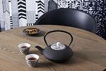 BREDEMEIJER Сет от 2 порцеланови чаши за чай “Yantai“ - кафяво - черни