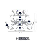 KELA Комплект за фондю “Natura“ с въртяща се основа - 23 части