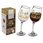 Наклонена чаша за вино Wobbly wine glass II, 420мл