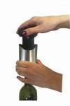 Vin Bouquet Метална тапа за вино и шампанско с помпа - 2 IN 1