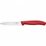 Нож за белене Victorinox SwissClassic 10 см., гладко острие, червен 6.7701