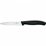 Нож за белене Victorinox SwissClassic 10 см., гладко острие, черен 6.7703