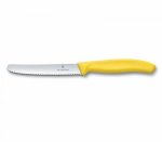 Нож за домати и колбаси Victorinox SwissClassic 11 см., назъбено острие жълт 6.7836.L118