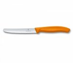 Нож за домати и колбаси Victorinox SwissClassic 11 см., назъбено острие оранжев 6.7836.L119