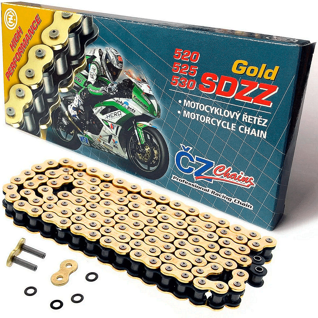Мото Верига CZ 520 SDZZ Gold X-Ring - 112 звена