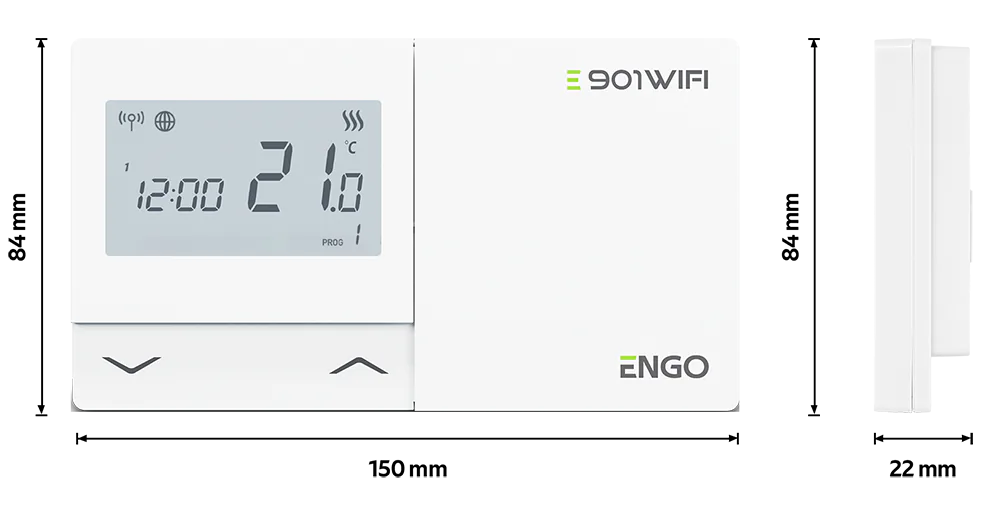 Безжичен Wi Fi термостат ENGO Controls E901WIFI