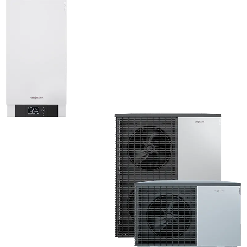 Термопомпа VIESSMANN VITOCAL 200-S AWB-E-AC 201.D10 Z015225, 10kW, хидробокс, отопление, охлаждане и БГВ