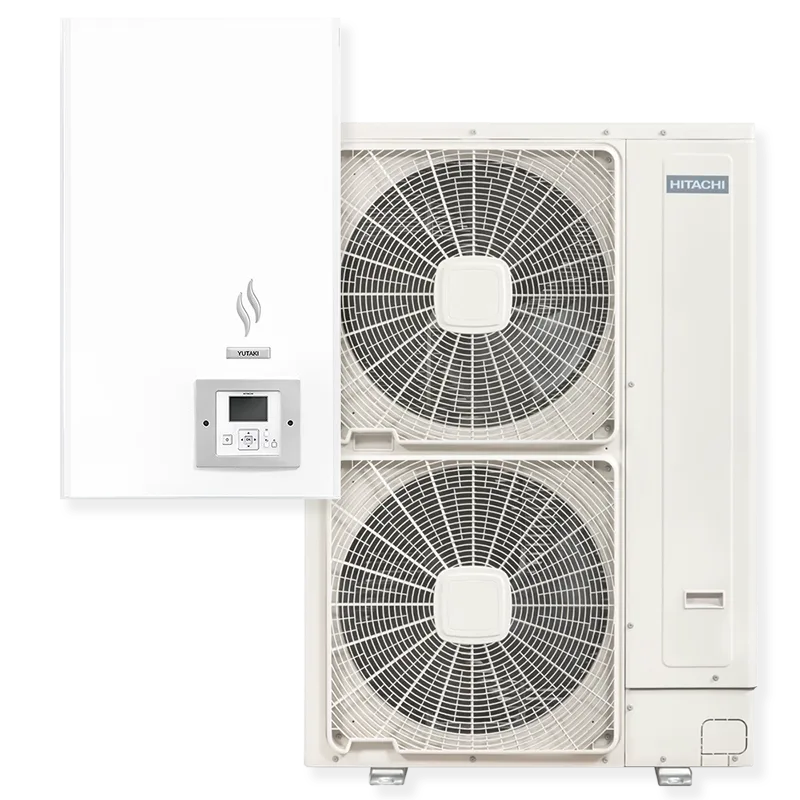 Термопомпа HITACHI YUTAKI S RAS-4WHVNPE / RWM-4.0N1E, 11kW, хидробокс, отопление, охлаждане и БГВ