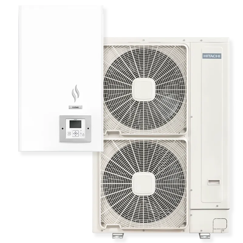 Термопомпа HITACHI YUTAKI S RAS-5WHVNPE / RWM-5.0N1E, 14kW, хидробокс, отопление, охлаждане и БГВ