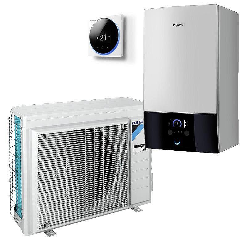 Термопомпа Daikin Altherma 3 R W ERGA04EV / EHBX04E6V, 4kW, хидробокс, отопление, охлаждане и БГВ