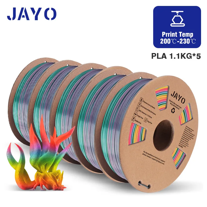 Silk PLA филамент - Дъга JAYO филамент за 3Д принтер