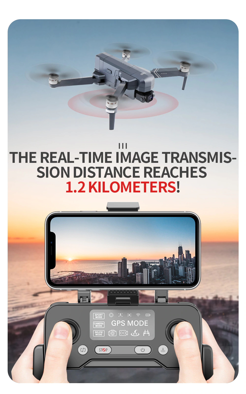 SJRC F11 PRO 4K GPS Дрон с WiFi свързаност