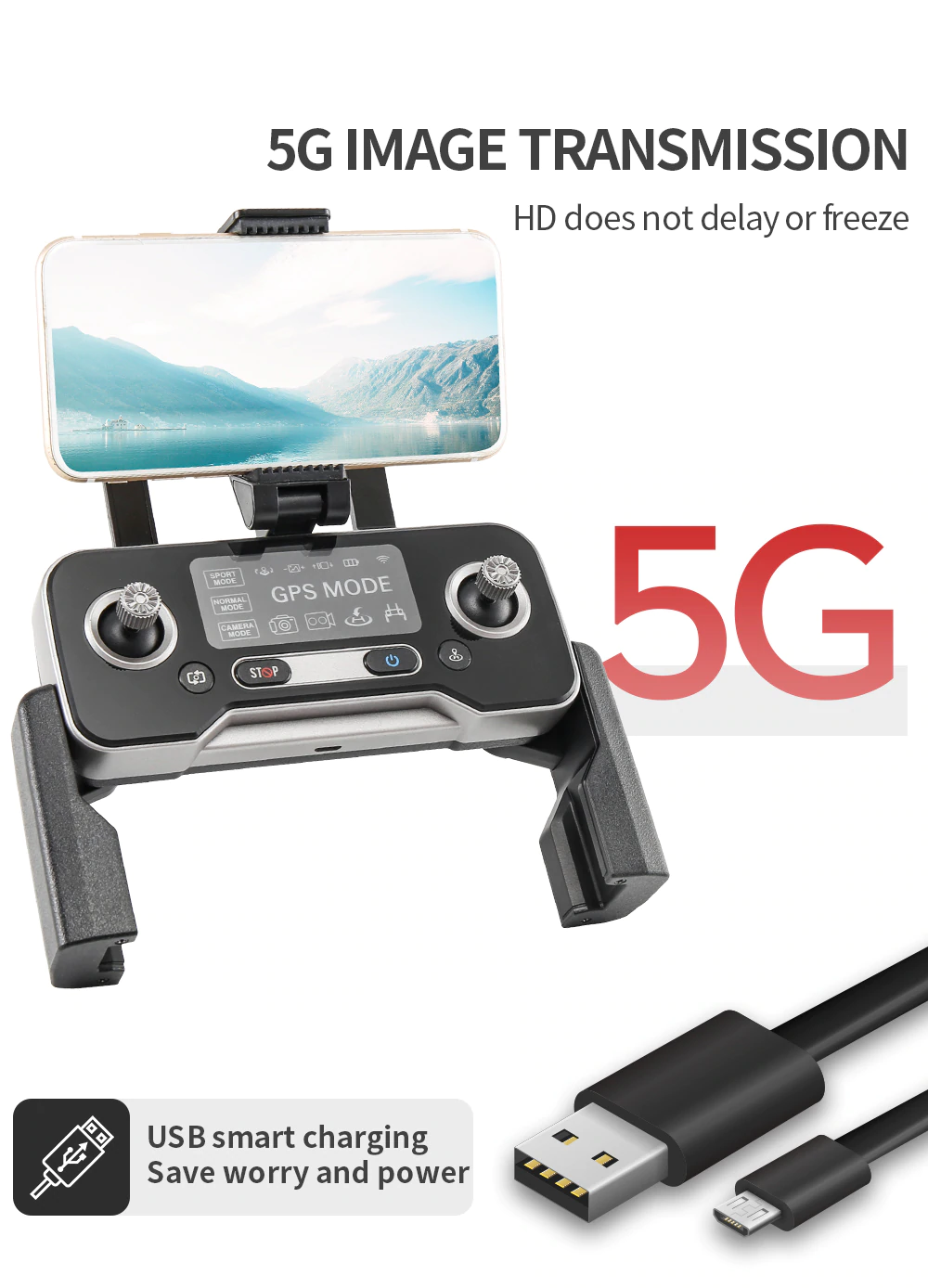 SJRC F11 PRO 4K GPS Дрон с WiFi свързаност