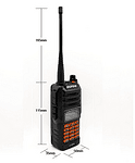 Водоустойчива двубандова радиостанция Baofeng UV-9R+, Хендсфрий, до 48км обхват, 8W