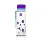 Детска бутилка EQUA лилави листа ЕКО - BPA free 400 мл. Словения