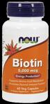 BIOTIN - ВИТАМИН B7, 5000mcg. Now Foods