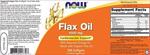 FLAX OIL ORGANIC - ЛЕНЕНО МАСЛО - 1000 мг Now Foods 250дражета