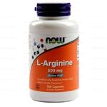 Аминокиселина Л-аргинин 500 мг, 100 капс.- Now Foods L-Arginine