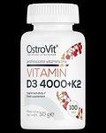 OstroVit Vitamin D3 4000 + К2 - 100 таблетки от Островит, Полша