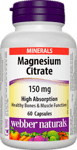 Magnesium Citrate High Absorption/ Магнезий Цитрат 150 mg,