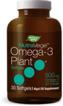Nature's Way, NutraVege ОМЕГА-3 500 mg, 30 капсули