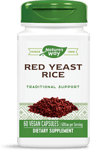 Nature's Way, Red Yeast Rice, ЧЕРВЕН ОРИЗ, 600 mg, 60 капсули