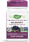 Nature's Way, Bilberry,  Черна боровинка & Бъз, 200 mg x 60 капсули