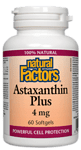 Natural Factors, Астаксантин Плюс 4 mg х 60 софтгел капсули
