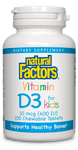 Natural Factors, Витамин D3, 100 таблетки