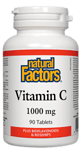Natural Factors, ВИТАМИН С 1000 mg, 90 таблетки