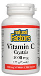 Natural Factors, ВИТАМИН С, 1000 mg Пудра 125 g/ 250 дози