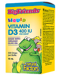 Течен Витамин D3 за деца 400 IU 15 мл 500 дози Natural Factors
