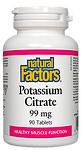 Natural Factors, КАЛИЙ 99 mg, 90 таблетки