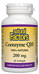 Natural Factors, Коензим Q10, 200 мг, 60 софтгел капсули
