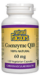 Natural Factors, Коензим Q10, 60 мг, 120 капсули