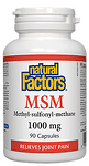 МСМ 1000 mg, 90 капсули  Natural Factors