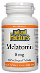 Мелатонин 5 мг 90 сублингвални таблетки Natural Factors