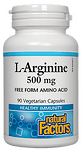 L-аргинин  500 мг, 90 капсули  Natural Factors