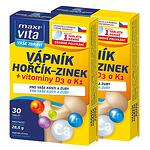 2 бр. Maxi Vita - Калций + Магнезий + Цинк + Витамин D3 + Витамин К1, Чехия