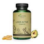 Vegavero, Liver Active Complex, Билкова смес за черния дроб, 90 капсули, 100% Vegan