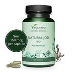 Vegavero, Натурален йод от био водорасли, 180 капсули, 100% Vegan