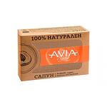 AVIA 100% натурален сапун с кафява хума и масло от кайсия, кокос, масло от ший и мащерка