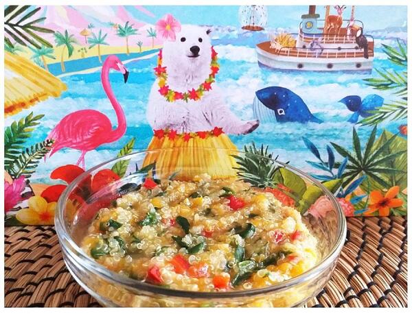 Вкусен обяд с киноа и спанак Вкусен обяд с киноа и спанак