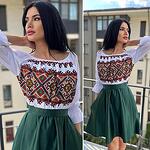 Дамска рокля с шевици - 1110
