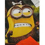 Детски пижами Minionki Minions, Disney, Памук, Сив, Оранжев, 104 см, 4 г