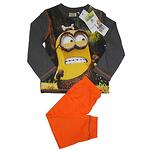 Детски пижами Minionki Minions, Disney, Памук, Сив, Оранжев, 104 см, 4 г