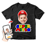 Тениска с фотомонтаж (снимка) Супер Марио-Copy